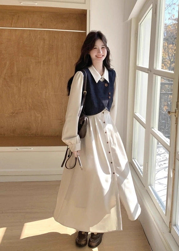 デニムベスト＆ワンピースセット👗